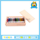 Materiales sensorios de Montessori, juguetes de madera, juguetes educativos para las tabletas del niño-Color (2da caja